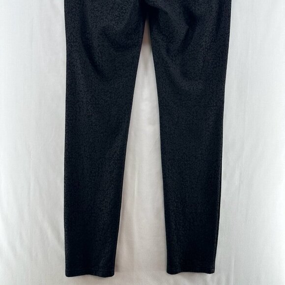 Eileen Fisher Pants Womens 12 Filigree Print Ponte Skinny Mid Rise Jegging Black - Picture 6 of 11